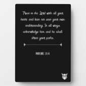 箴言3:5-6 フォトプラーク (正面)