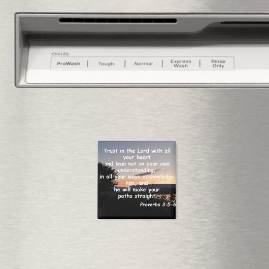 箴言3:5-6 マグネット (インサイチュ (食洗機))
