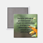 箴言3:5-6 マグネット (正面/裏面)