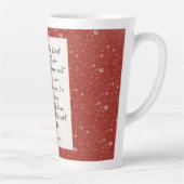 箴言3:5-6 KJV聖書の詩のイメージ カフェラテマグ (右)