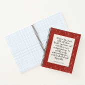 箴言3:5-6 KJV聖書の詩のイメージ ノートブック (内部)