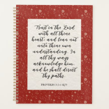 箴言3:5-6 KJV聖書の詩のイメージ