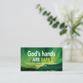 箴言3:5 | TRUST IN THE LORD|神の手は安全 名刺 (スタンド正面)