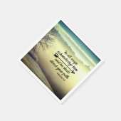 箴言3:6彼はあなたの道を導く聖書の聖句 スタンダードカクテルナプキン (角)