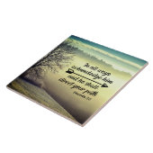 箴言3:6彼はあなたの道を導く聖書の聖句 タイル (側面)