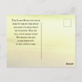 箴言3:6彼はあなたの道を導く聖書の聖句 ポストカード (裏面)