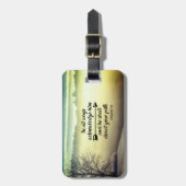 箴言3:6彼はあなたの道を導く聖書の聖句 ラゲッジタグ (正面縦)