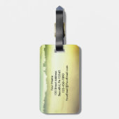 箴言3:6彼はあなたの道を導く聖書の聖句 ラゲッジタグ (裏面縦)