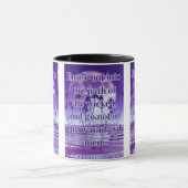 箴言4:14 KJV聖書の詩Pic 2トーン マグカップ (中央)