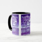 箴言4:14 KJV聖書の詩Pic 2トーン マグカップ (正面左)