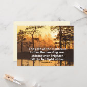 箴言4:18正しい聖書の道フラット カード (正面/裏面インサイチュ)