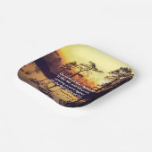 箴言4:18義の聖書の聖句の道 ペーパープレート (傾斜あり)