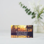 箴言4:18義の聖書の聖句の道 名刺 (スタンド正面)