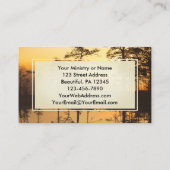 箴言4:18義の聖書の聖句の道 名刺 (裏面)