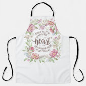 箴言4:23 – あなたのハートを守る エプロン (正面)