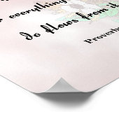 箴言4:23,あなたのハートを守る ポスター (角)