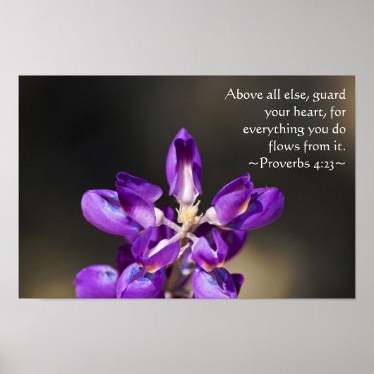 箴言4:23 ポスター (正面)