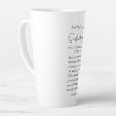 箴言4:23-27あなたのハート聖なる書物、 経典の花を守る カフェラテマグ (左アングル)