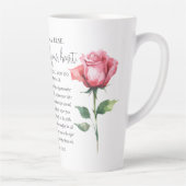 箴言4:23-27あなたのハート聖なる書物、 経典の花を守る カフェラテマグ (右)