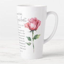 箴言4:23-27あなたのハート聖なる書物、 経典の花を守る カフェラテマグ