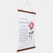 箴言4:23-27あなたのハート聖なる書物、 経典の花を守る 吊り下げ型タペストリー (傾斜あり)