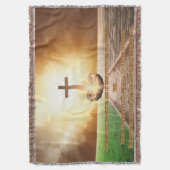 箴言4:25-27 Cozy Bible Verse スローブランケット (正面縦)