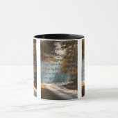 箴言4:25-27 KJV聖書の詩Pic Two-Tone マグカップ (中央)