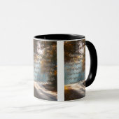 箴言4:25-27 KJV聖書の詩Pic Two-Tone マグカップ (正面右)