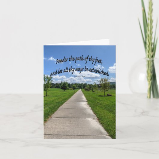 箴言4:26 カード (正面)