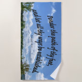 箴言4:26 ビーチタオル (正面)