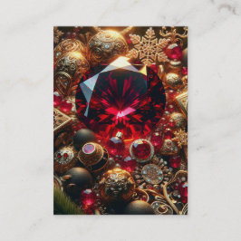 箴言8:10-12 KJVカード – クリスマスRuby Wisdom 名刺