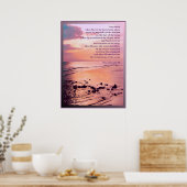 箴言8:27-29聖書のポスタープリント ポスター (キッチン)