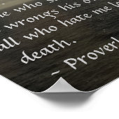 箴言8:35,36ポスター ポスター (角)