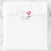 箴言9:10主への恐れバラ花聖書 スクエアシール (バッグ)