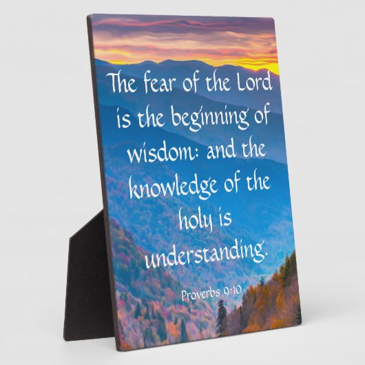 箴言9:10 フォトプラーク (側面)