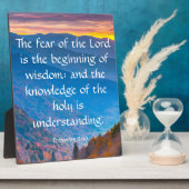 箴言9:10 フォトプラーク (側面)