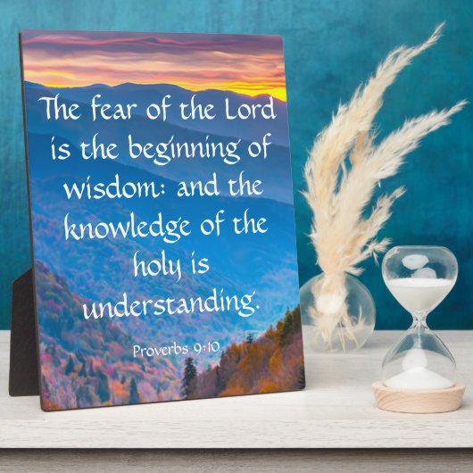 箴言9:10 フォトプラーク (側面)