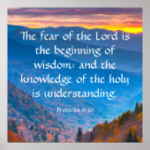 箴言9:10 ポスター (正面)