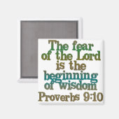 箴言9:10 マグネット (正面/裏面)