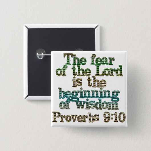 箴言9:10 缶バッジ (正面&裏面)
