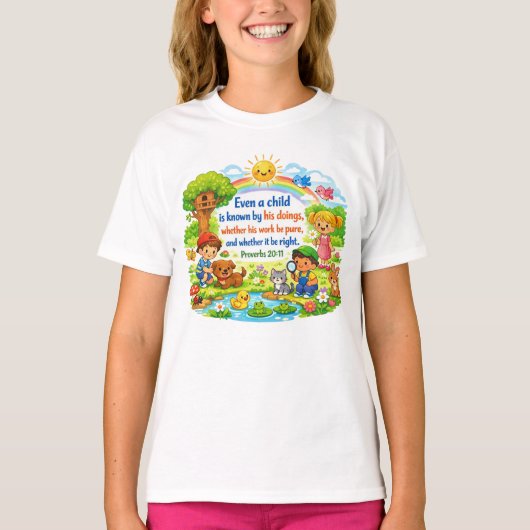 箴言 20:11 Tシャツ (正面)