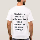 箴言 21:19 Tシャツ (裏面)