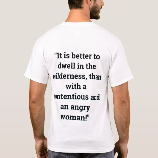 箴言 21:19 Tシャツ (裏面)