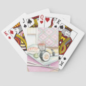 箸が付いている分類された寿司のプレート トランプ (裏面)