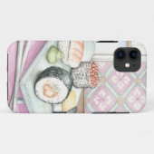 箸が付いている分類された寿司のプレート Case-Mate iPhoneケース (裏面(横))