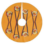 箸つき寿司 ブラッシュドポリエステルツリースカート (正面)