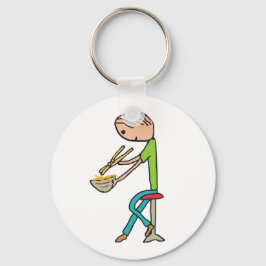 箸と麺 キーホルダー