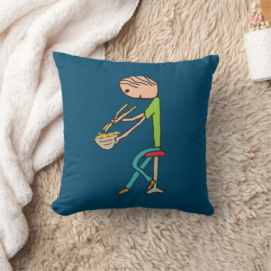 箸と麺 クッション (ブランケット)