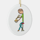 箸と麺 セラミックオーナメント (右)