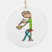 箸と麺 セラミックオーナメント (裏面)